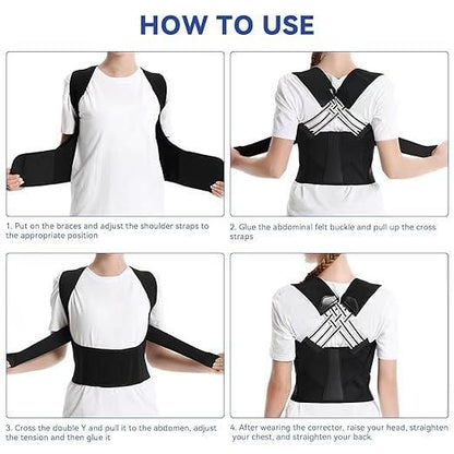 Adjustable Back Posture Corrector/ Slouching Relieve Pain Belt for Men and Women